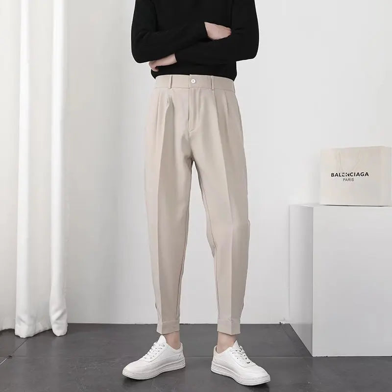 Levoire | Rennot Slim Fit Pantalon Pour Hommes Khaki