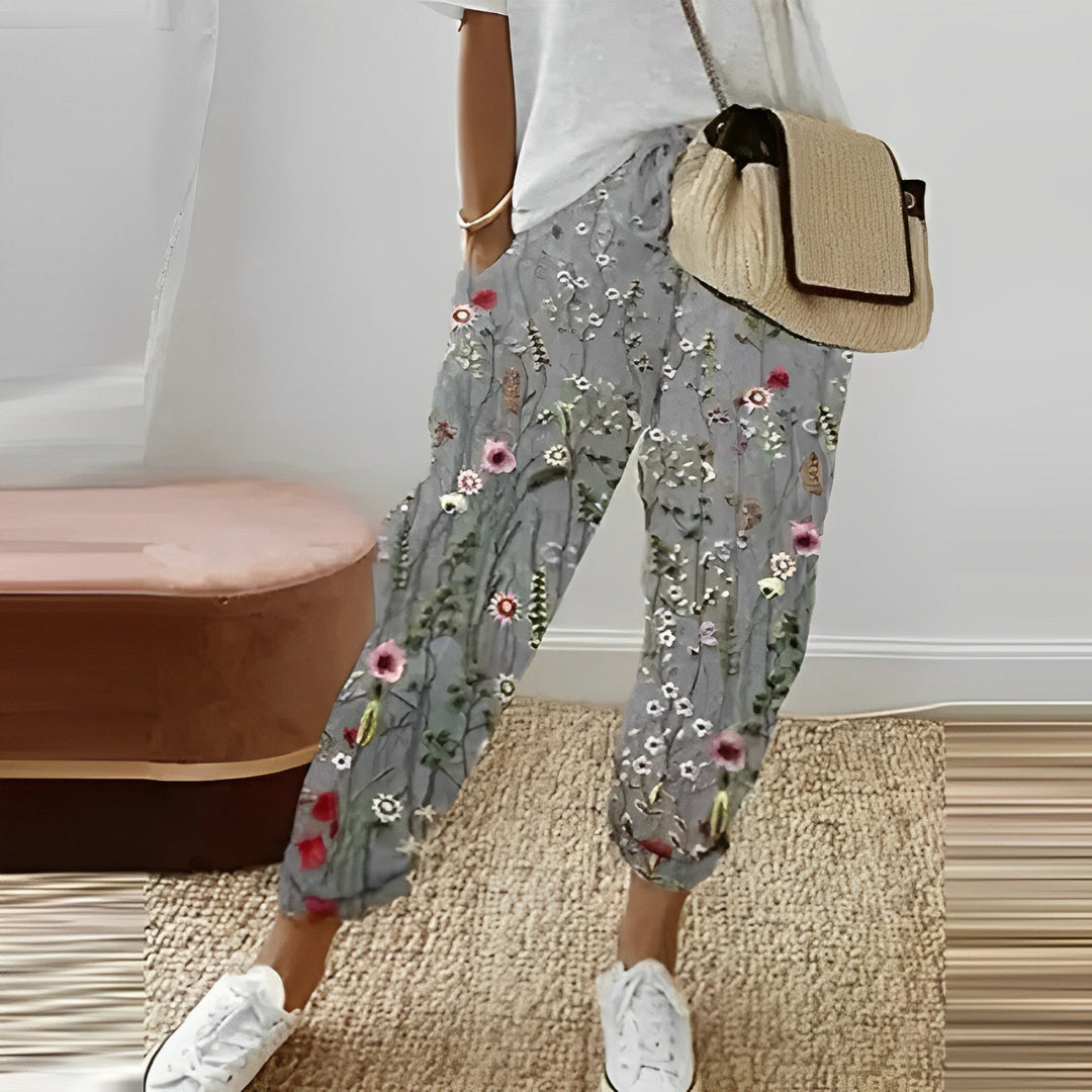 Levoire | Pantalon Confortable Pour Femmes Au Design Moderne Gris clair
