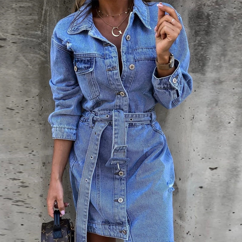 Levoire | Robe En Denim La Robe Parfaite Pour Le Printemps