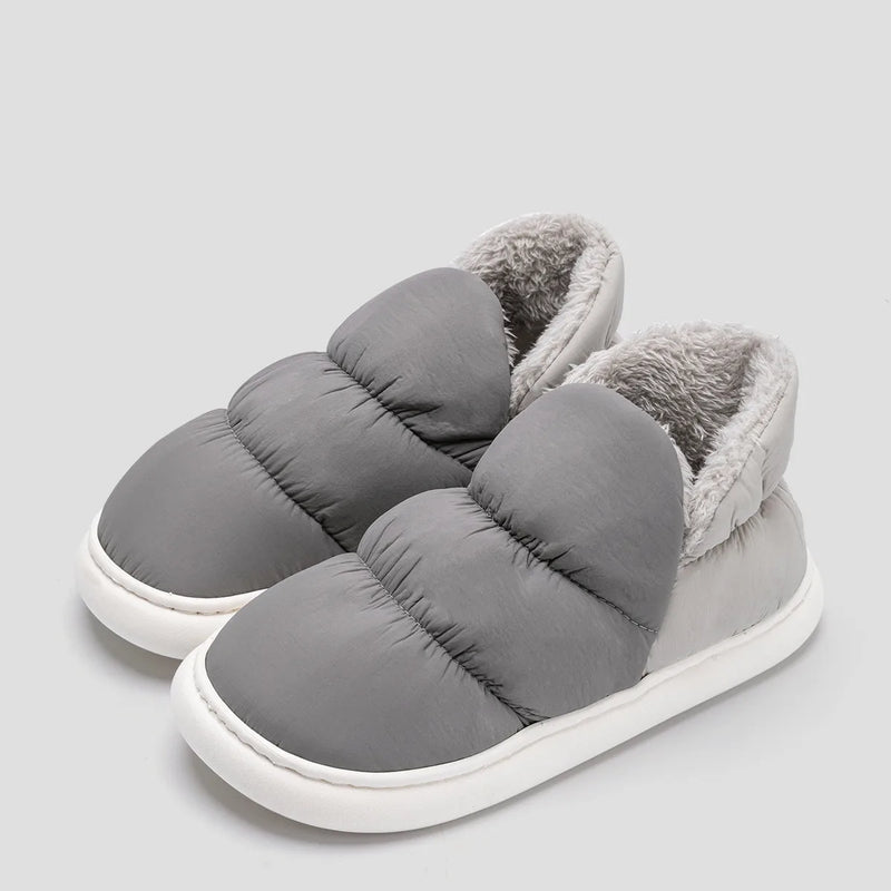 Levoire | Chaussons Imperméables Avec Doublure En Polaire Et Semelle Antidérapante Pour Le Confort Gris