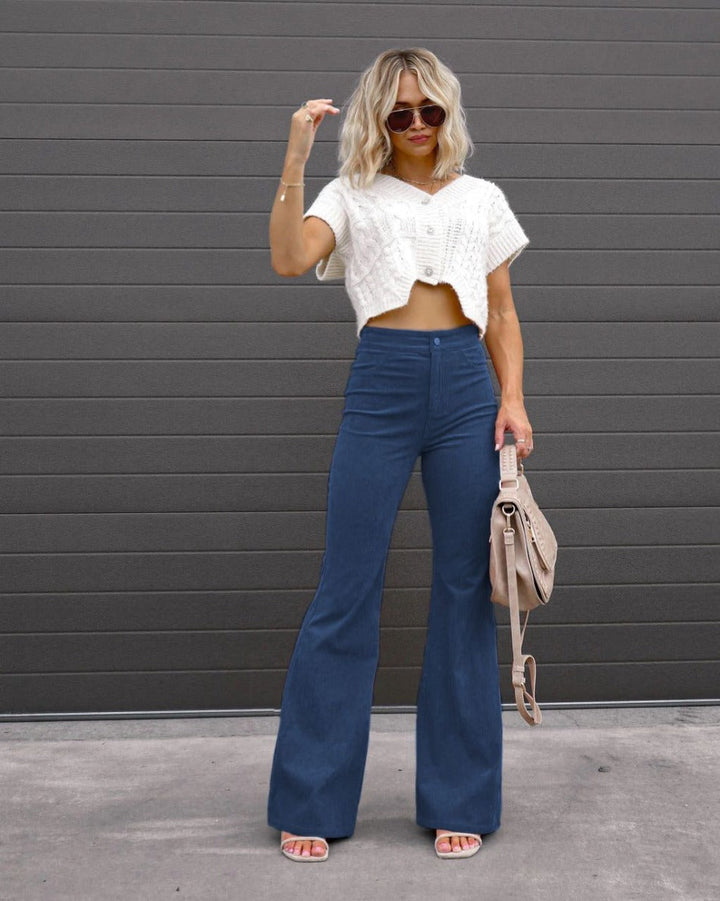 Levoire | Élégance Pantalons De Loisirs Bleu