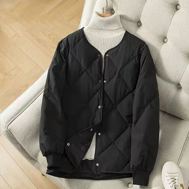 Levoire | Veste Longue À Manches Longues Avec Boutons Noir