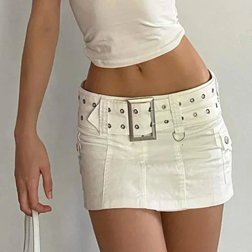 Levoire | Y2K Ceinture Basse Taille Micro Jupe