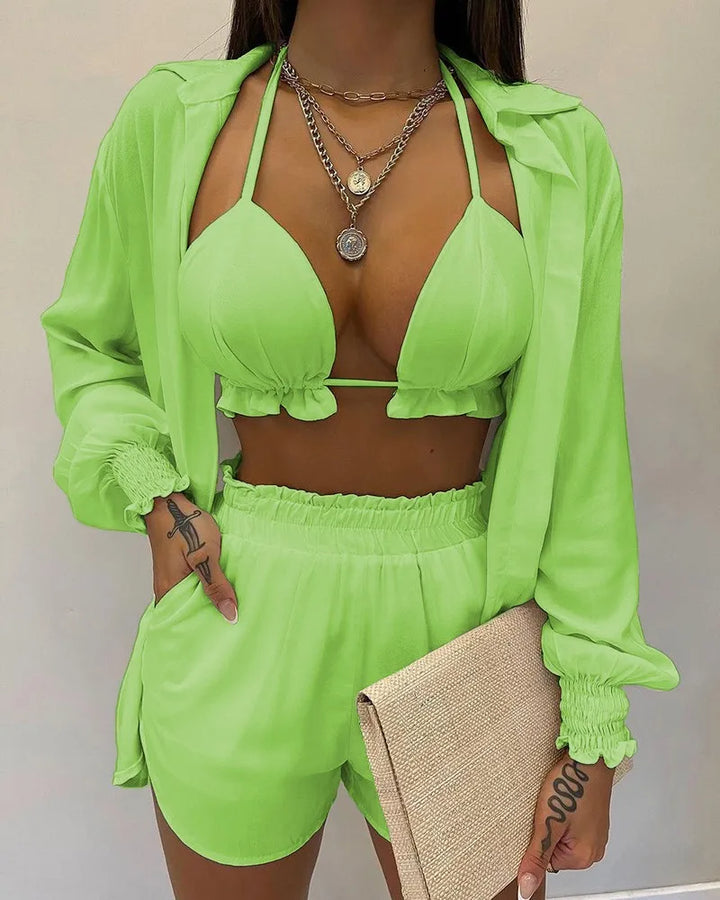 Levoire | Costume Trois Pièces Pour Femmes Vert