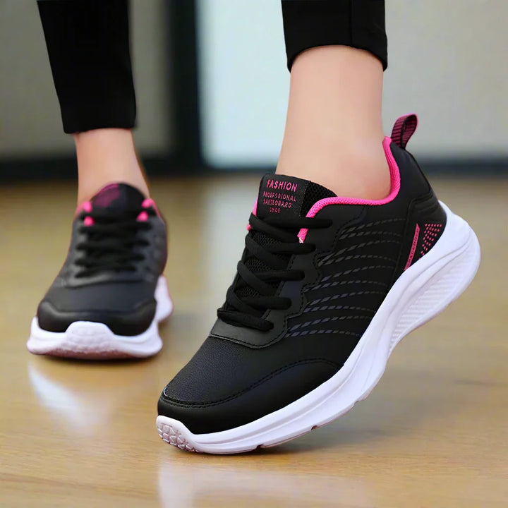 Levoire | Chaussures De Travail Antidérapantes Confortables Sportives Pour Femmes Avec Soutien De Pied Rosa Schwarz