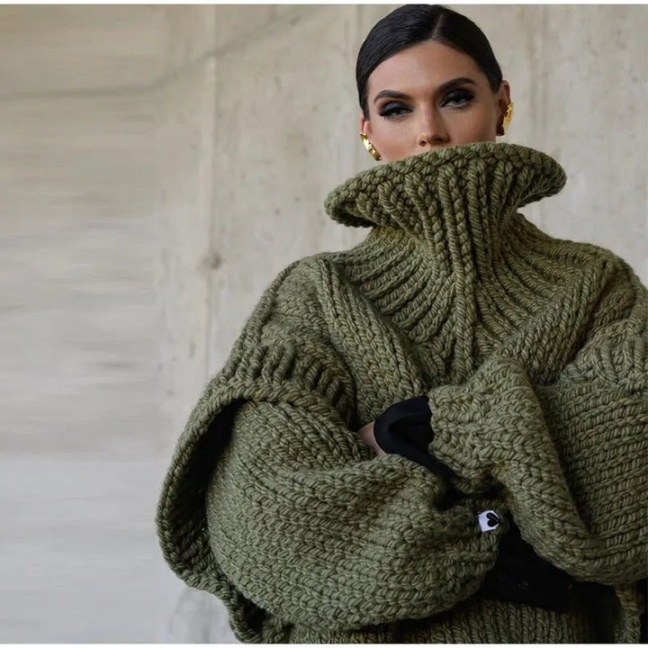Levoire | Pull Surdimensionné Et Douillet Pour Des Journées Confortables Vert armée
