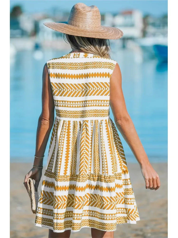 Levoire | Robe Mi-Longue Rayée