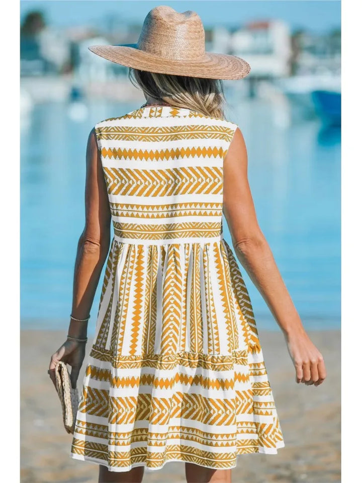 Levoire | Robe Mi-Longue Rayée