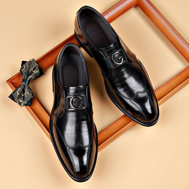 Levoire | Chaussures en Cuir Souple à Détail Chic pour Femmes Noir