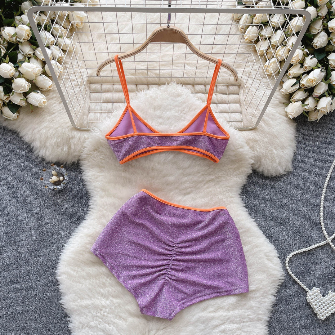 Levoire | Dos Nu À Bretelles Camisole Et Shorts Taille Élastique