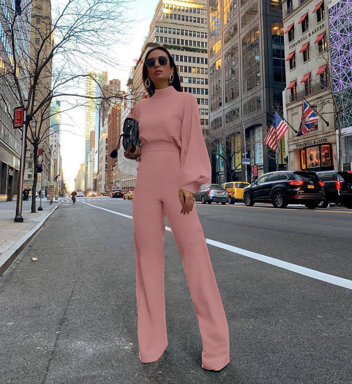 Levoire | Blouse En Fourrure Avec Pantalons Larges Rosa