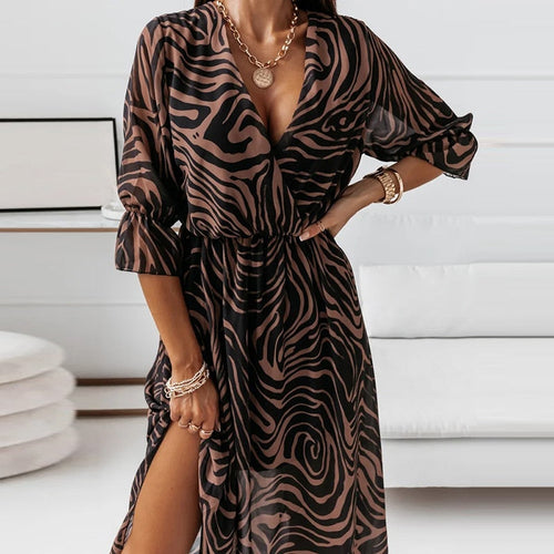 Levoire | Robe Midi Avec Fente Pour Femmes