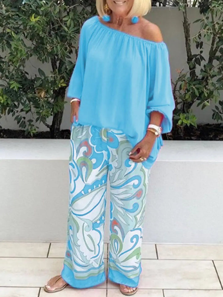 Levoire | Pantalon Coupe Locker Avec Jambe Large Bleu ciel