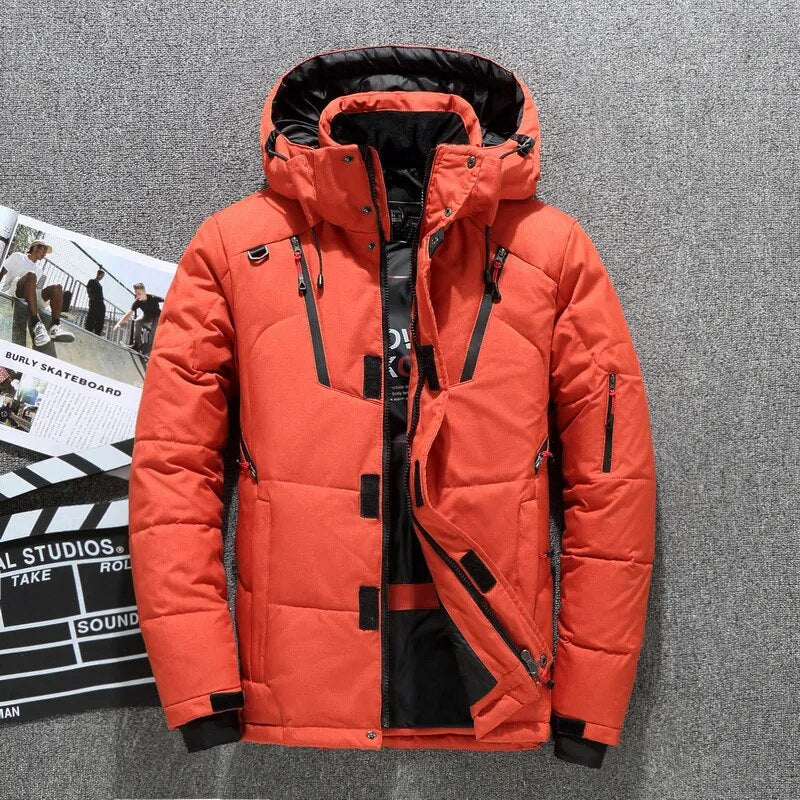 Levoire | Manteau d'hiver de haute qualité Rouge orangé