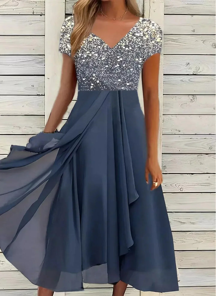 Levoire | Robe Pour Femmes En Chiffon Silberblau