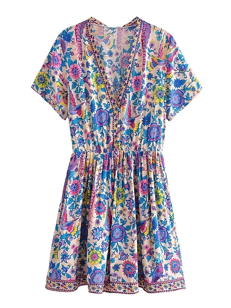 Levoire | Robe Bohème Paon Beige
