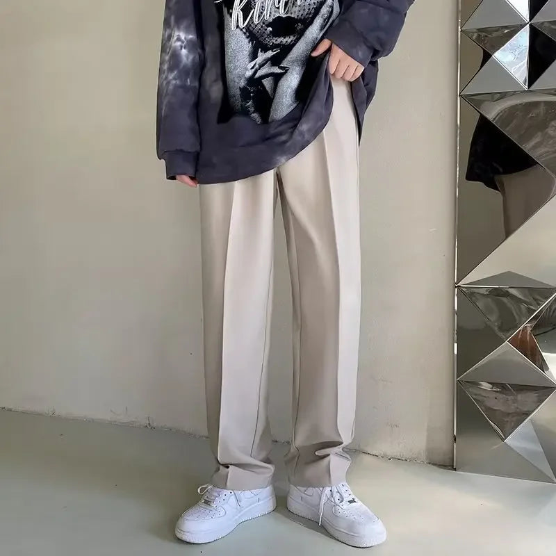 Levoire | Pantalons Droit Tendance Pour Hommes Beige