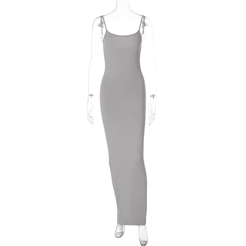 Levoire | Robes Maxi À Bretelles Spaghetti