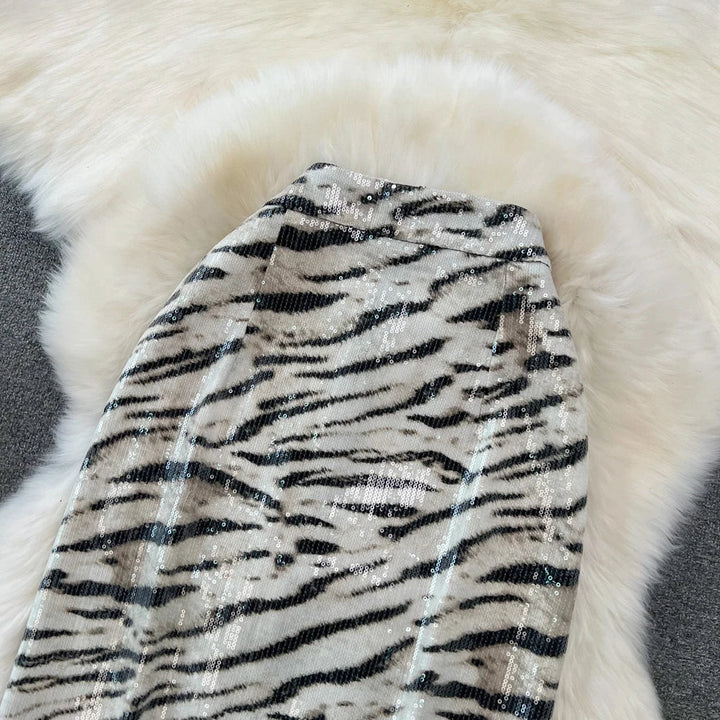 Levoire | Jupe En Simili Cuir Imprimé Léopard Pour Un Look Sauvage Et Moderne