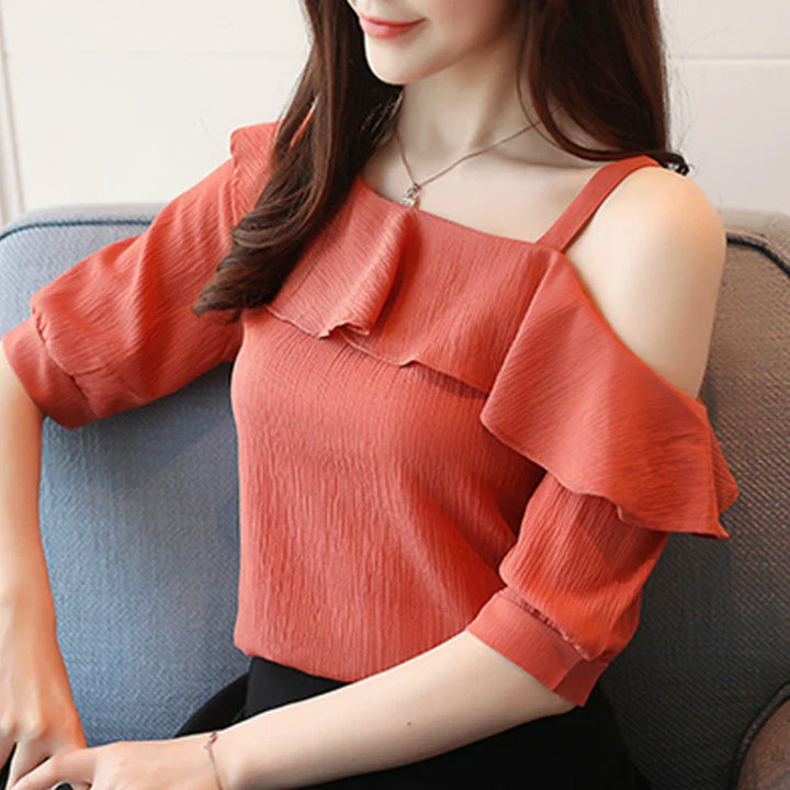 Levoire | Blouse D'Été Tendance Pour Femmes Orange