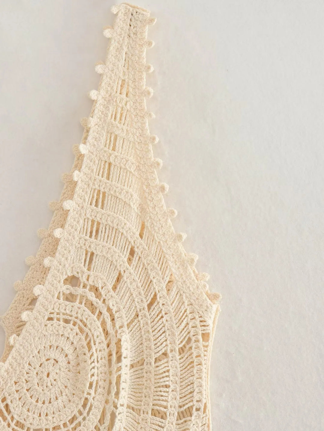 Levoire | Robe En Crochet Aérée Pour L'Été blanc-beige Taille unique