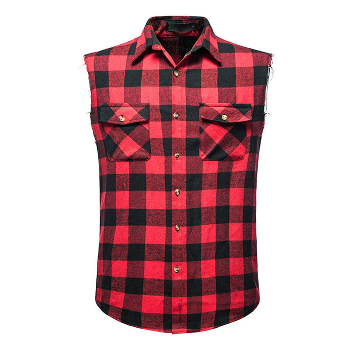 Levoire | Pour Homme Chemise Sans Manches À Pois Sombres Rot