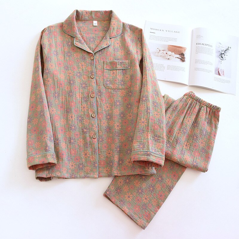 Levoire | Pyjama Complet En Crêpe De Coton Beige clair