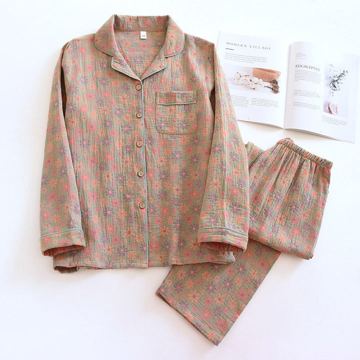 Levoire | Pyjama Complet En Crêpe De Coton Beige clair