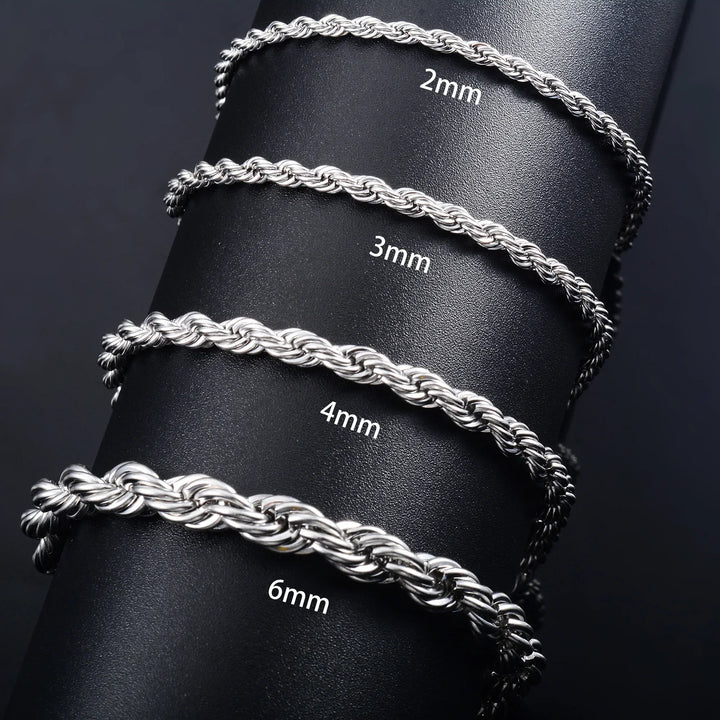Levoire | Inox Homme & Chaîne Cheville Femme Argent