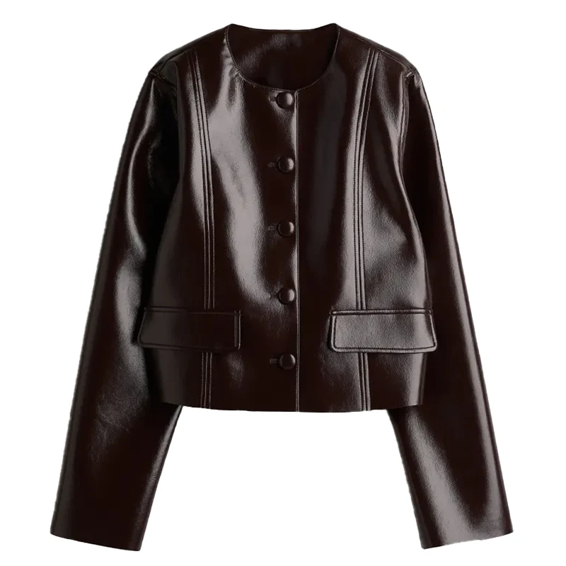Levoire | Veste Bordeaux Ensemble Jupe Courte O-en-col V veste