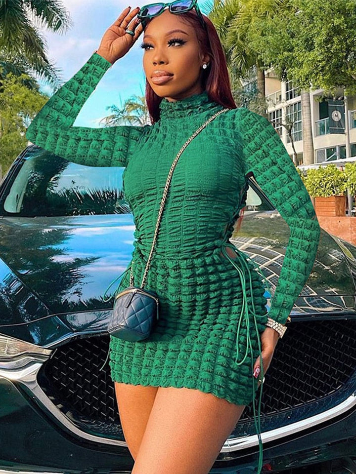 Levoire | Robe Élégante Musthave Jupe Avec Découpe Vert