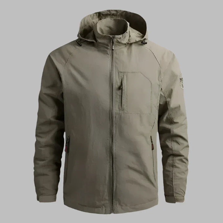 Levoire | Veste De Randonnée Légère Et Imperméable Pour Hommes Khaki