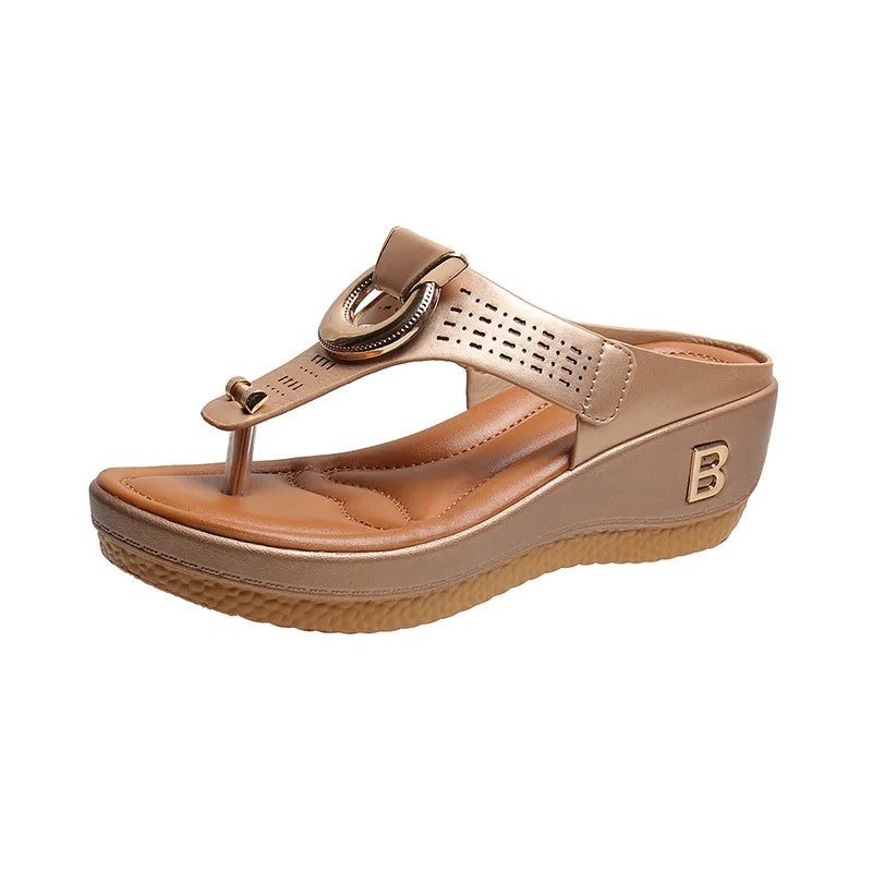Levoire | Chaussures D'Été, Grandes Semelles Compensées, Antidérapantes, Chaussures De Plage Confortables