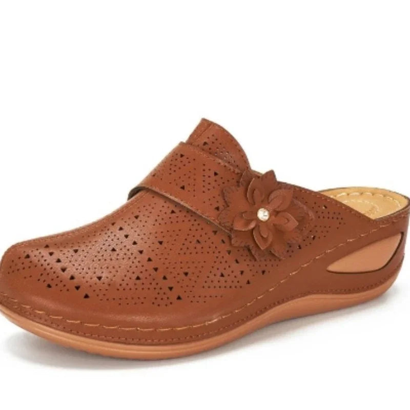 Levoire | Sandales Plättikät À Bout Fermé Avec Motif Floral
