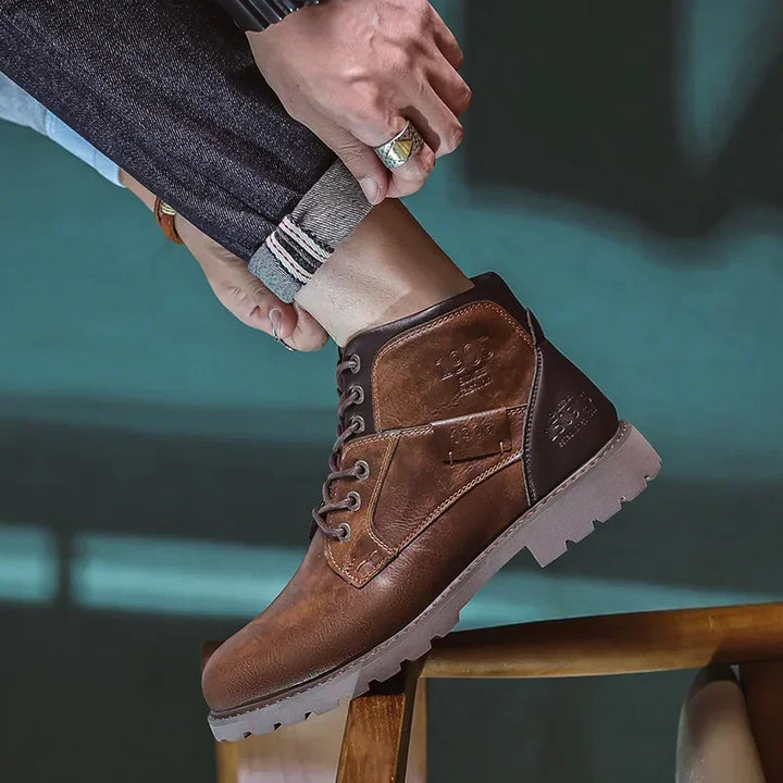 Levoire | Bottes En Cuir Pour Hommes Dans Le Style Britannique