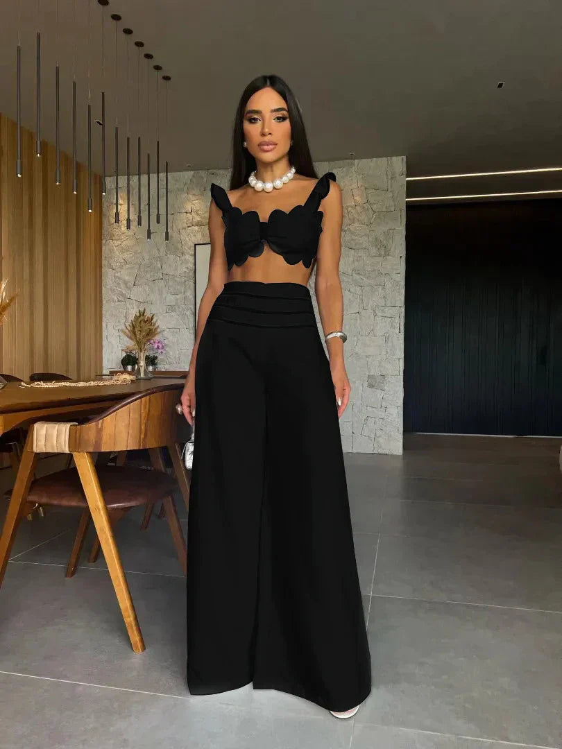 Levoire | Ensemble Élégant Deux Pièces Style Noir