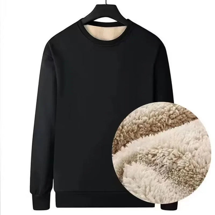 Levoire | Sweat-Shirt En Laine Mérinos Pour Homme, Chaud Noir