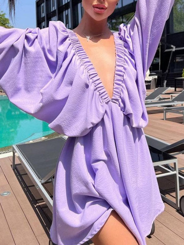 Levoire | Robe D'Été Élégante À Manches Longues Lavande