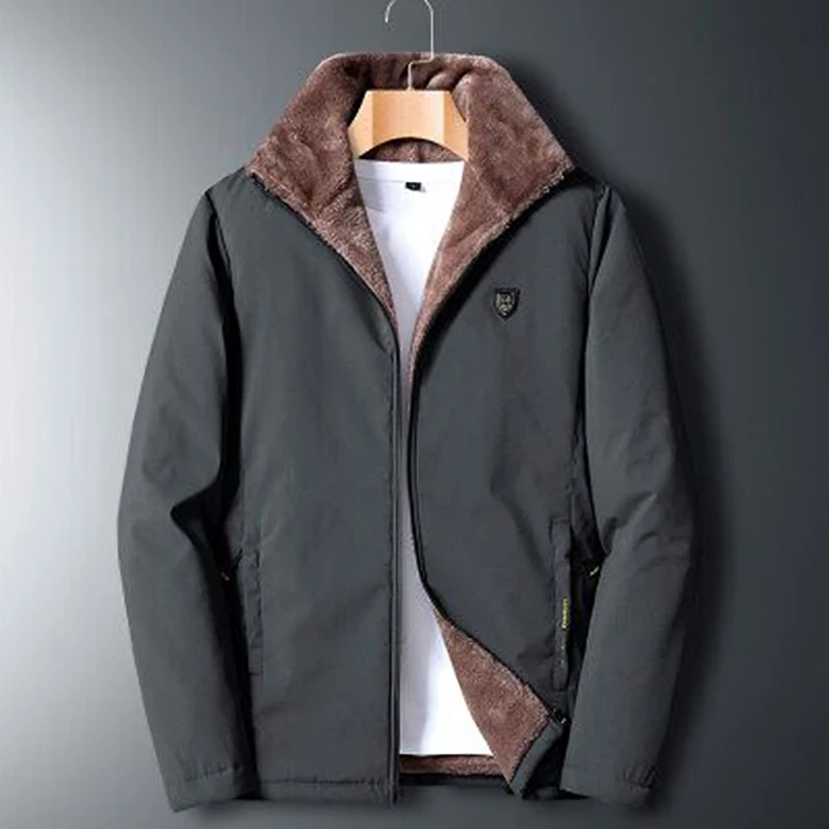 Levoire | Veste en polaire à manches longues avec zip et poches Gris