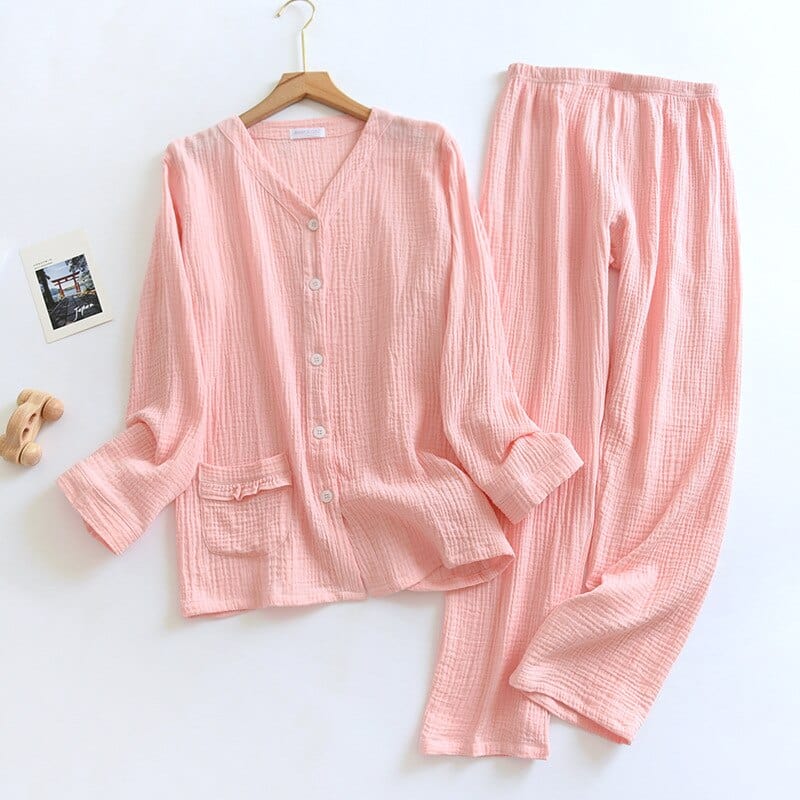 Levoire | Pyjama D'Été De Ursa Minor En Crêpe De Coton Rose clair
