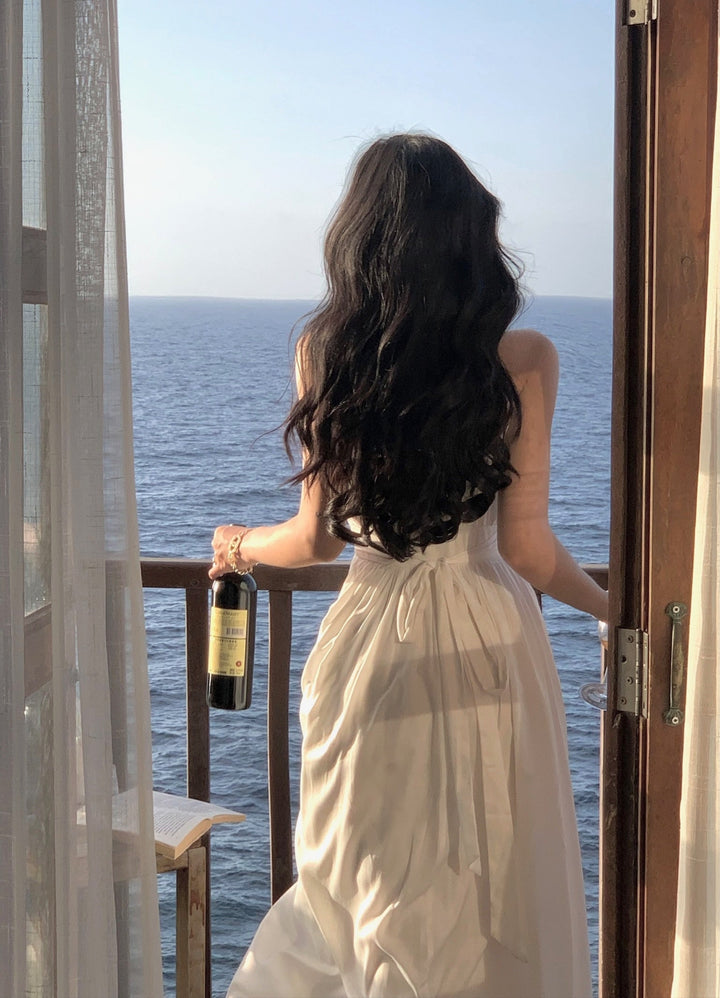 Levoire | Robe Midi En Chiffon Décolletée