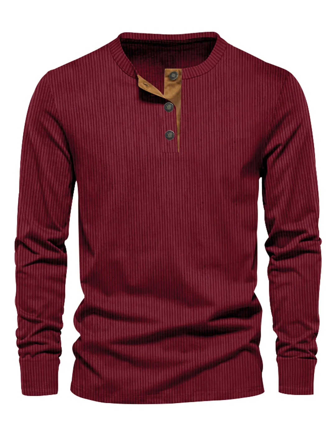 Levoire | Chemise Rayée À Manches Longues Rouge