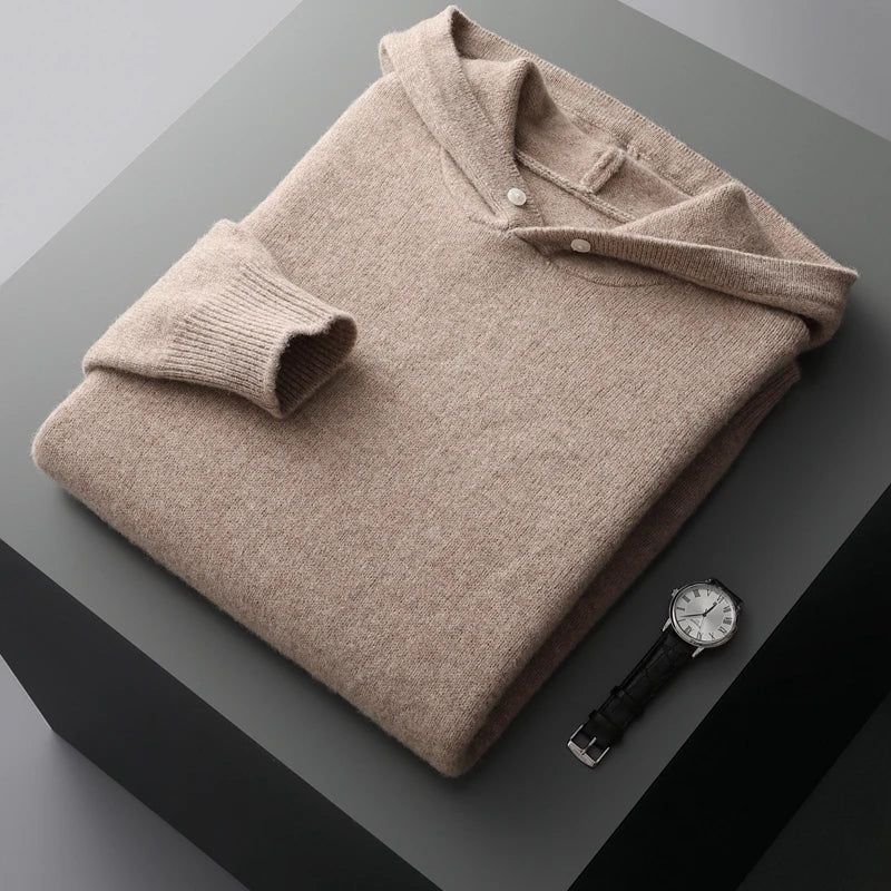 Levoire | Sweat à Capuche à Manches Longues avec Poches Braun