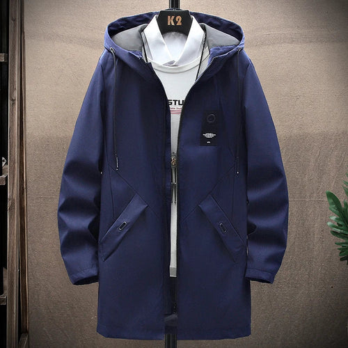 Levoire | Veste de Pluie Classique Homme Longue avec Capuche