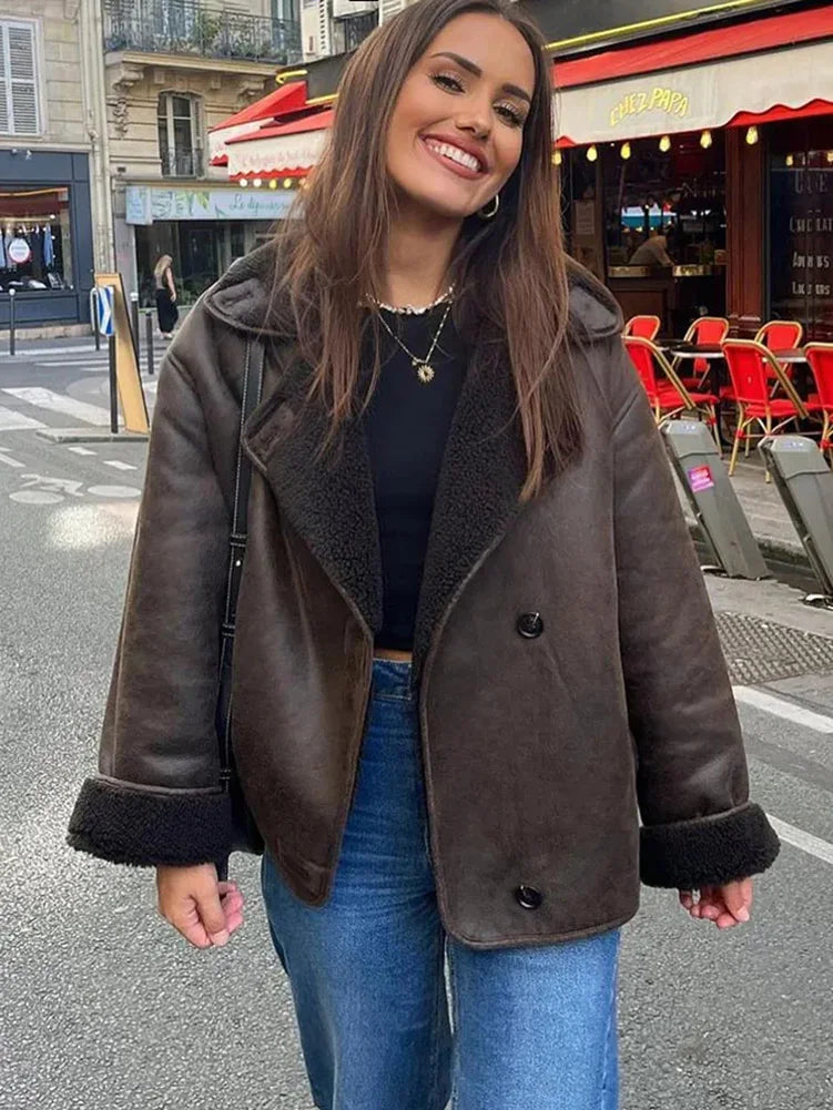 Levoire | Veste en polaire à manches longues réversible avec poches L