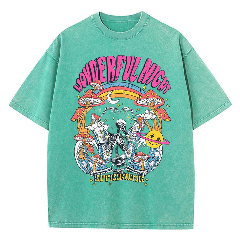 Levoire | T-Shirt En Coton Avec Impression Vert