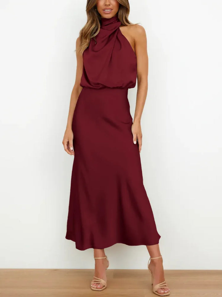 Levoire | Robes De Soirée En Satin Séduisantes Pour Dames Bordeaux
