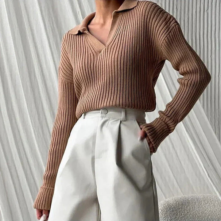 Levoire | PULL ÉLÉGANT COUTURE Châtaigne