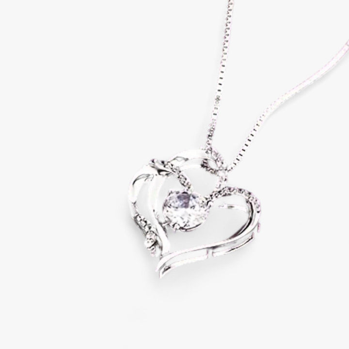 Levoire | Collier Élegant Cœur Zirconium Dans Un Luxueux Emballage Cadeau Rose