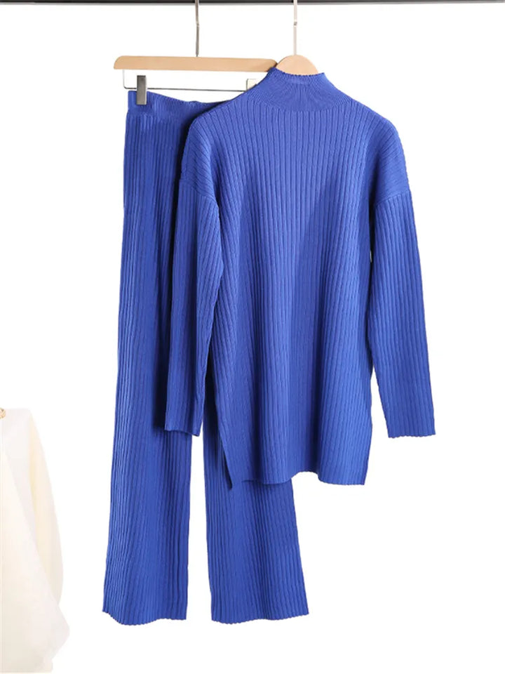 Levoire | Ensemble En Tricot Bleu